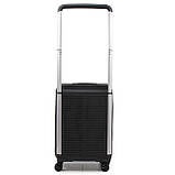 Валіза ручна поклажа S поліпропілен чорна 55х39х23+5/46л/3.2кг/Airtex, фото 3