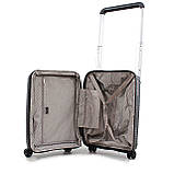 Валіза ручна поклажа S поліпропілен чорна 55х39х23+5/46л/3.2кг/Airtex, фото 10