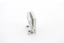 Петля скло-стіна без фіксації полірована неіржавка сталь (КП827 ПСС), фото 2