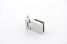 Петля скло-стіна без фіксації полірована неіржавка сталь (КП827 ПСС), фото 3