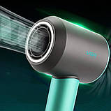 Фен для волосся 3в1 VGR V-440 Стайлер з магнітними насадками для швидкого сушіння та укладання волосся 1400W Зелений, фото 6