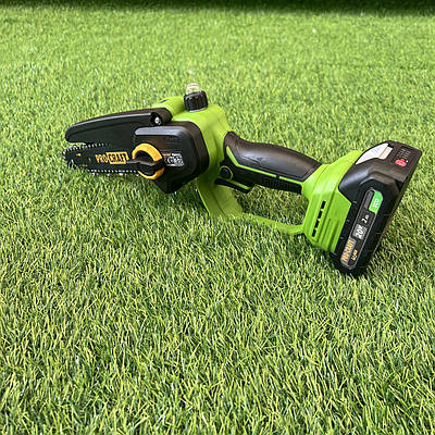 Акумуляторна міні пила Procraft PKA44 (2 шини 15см і 20 см, 20В, 2 АКБ 2Ач) в кейсі. Безщіткова ланцюгова пила Прокрафт PKA-44