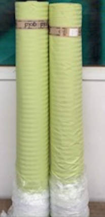 Світла тканина 220 см для постільної білизни, однотонний страйп-сатин смужка оливкового кольору, у рулоні (50 м), фото 2