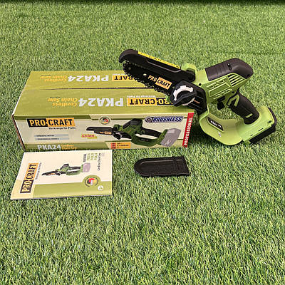 Акумуляторна міні пила Procraft PKA24 (без АКБ та ЗП) Безщіткова пилка Прокрафт PKA-24