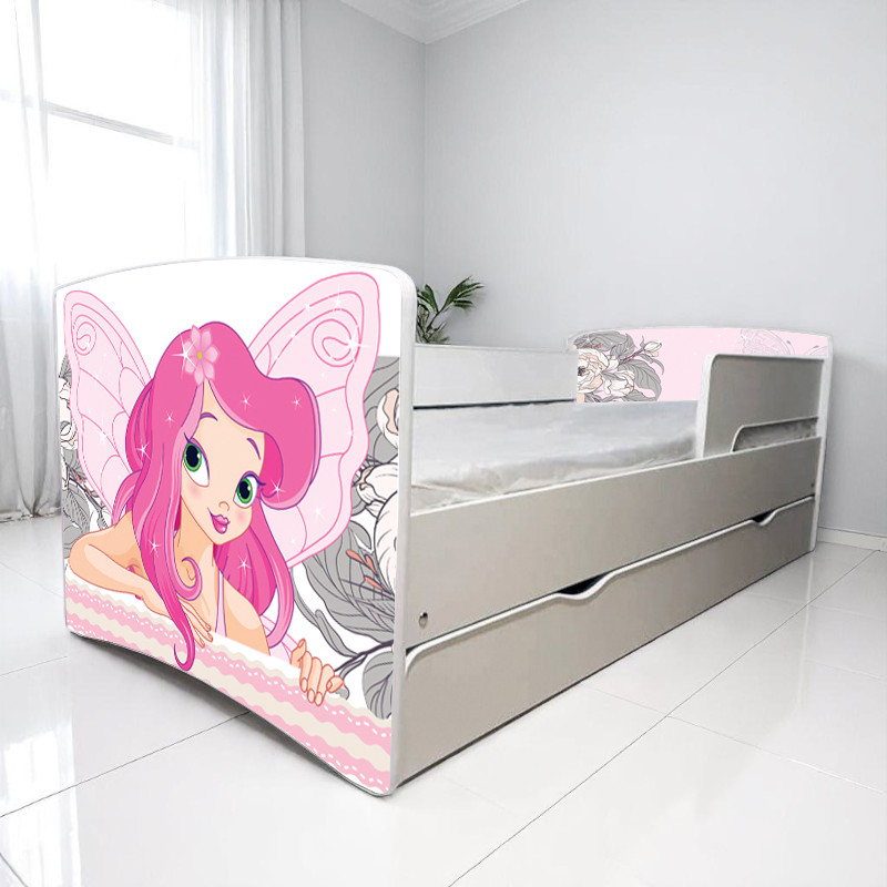 Ліжко для дівчинки Фея Бажань, дитячі меблі King Queen, фото 1