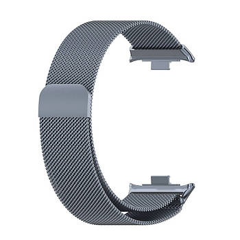 Ремінець для фітнес-браслету Xiaomi Smart Band 9Pro / 8Pro Milanese design Space gray
