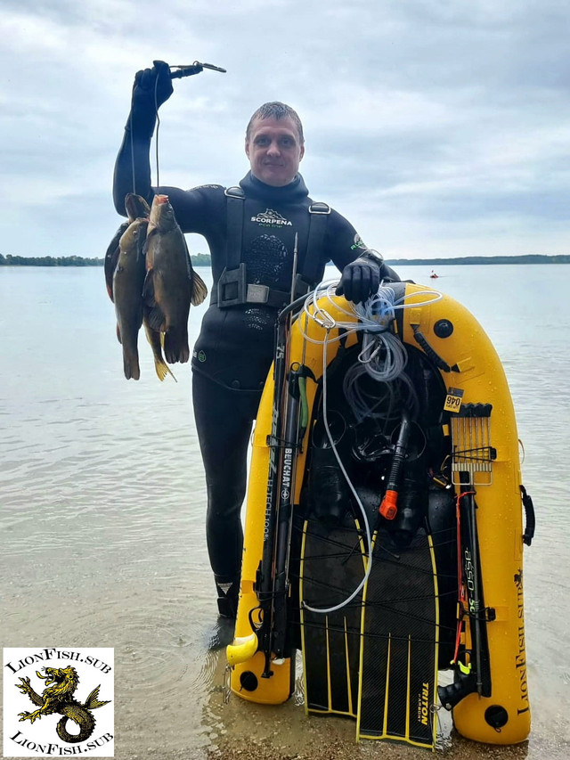Буй - Плот LionFish.sub, Мини-Лодка для подводного охотника
