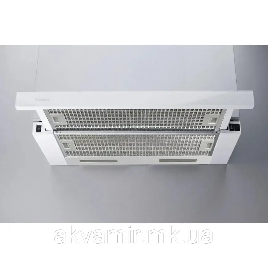Витяжка для кухні Fabiano Neoslim 60 White Glass біле скло, фото 1