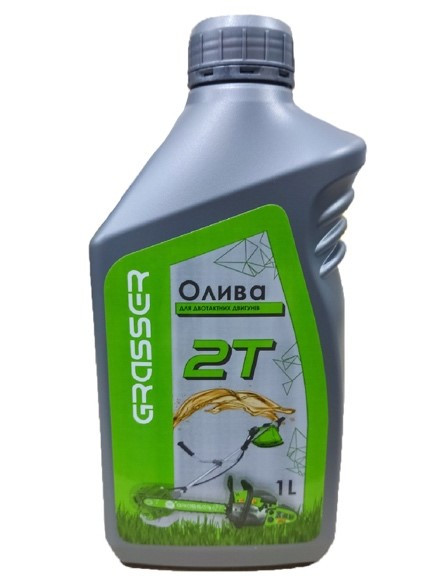 Олива Grasser для двотактних бензинових двигунів 2Т (1л), фото 1