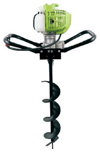 Бензиновий мотобур Grosser GEA 5200 двотактний двигун