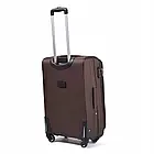 Середня валіза cordura 1200d на колесах з розширенням Wings 1706(4) M 63 л, кодовий замок, коричневий, фото 2