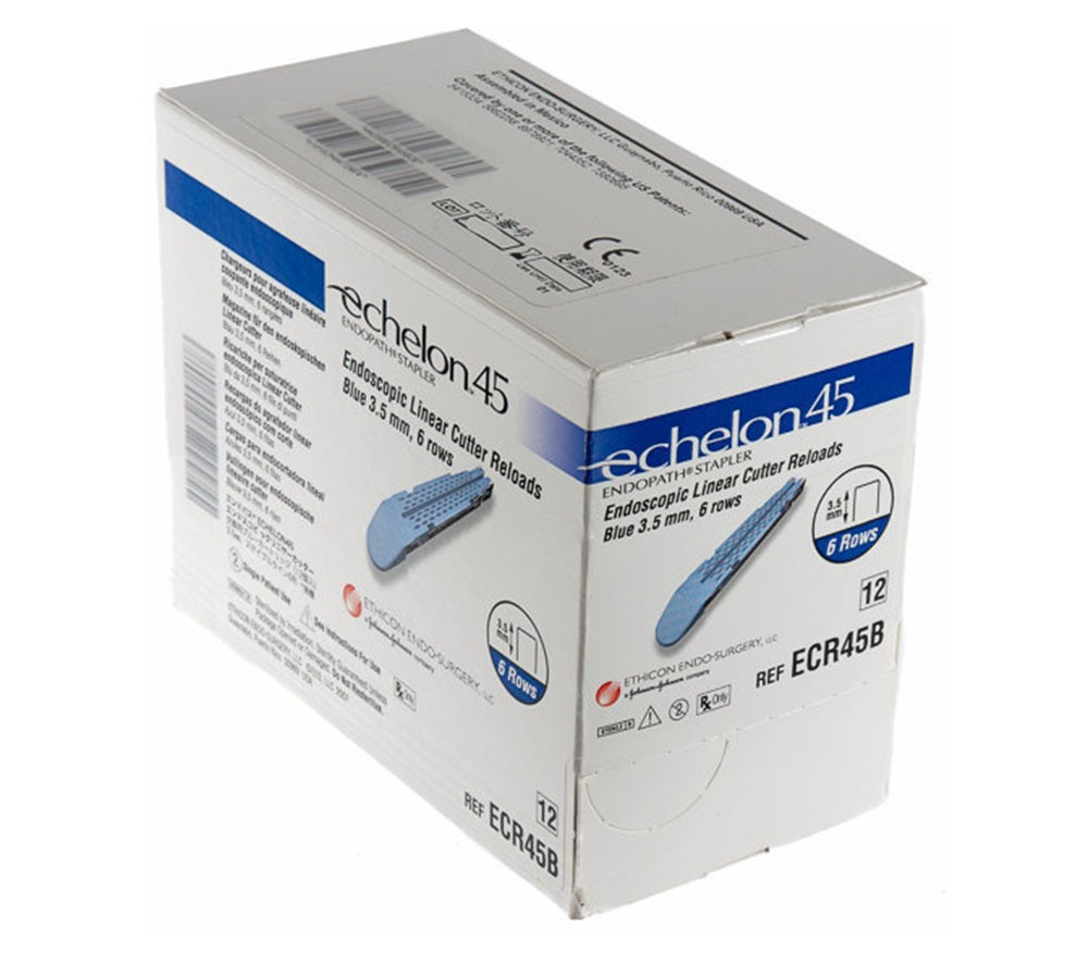 Касети зі скобами до Echelon 45 Endopath, сині 12шт/уп Ethicon ECR45B