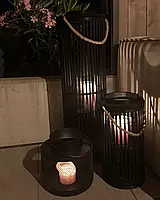 Ліхтар LUZON дерев'яний 40 см чорний