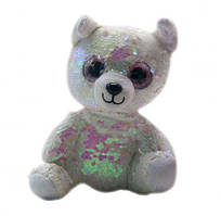 М'яка іграшка "Глазастик" у паєтках (ведмідь)
