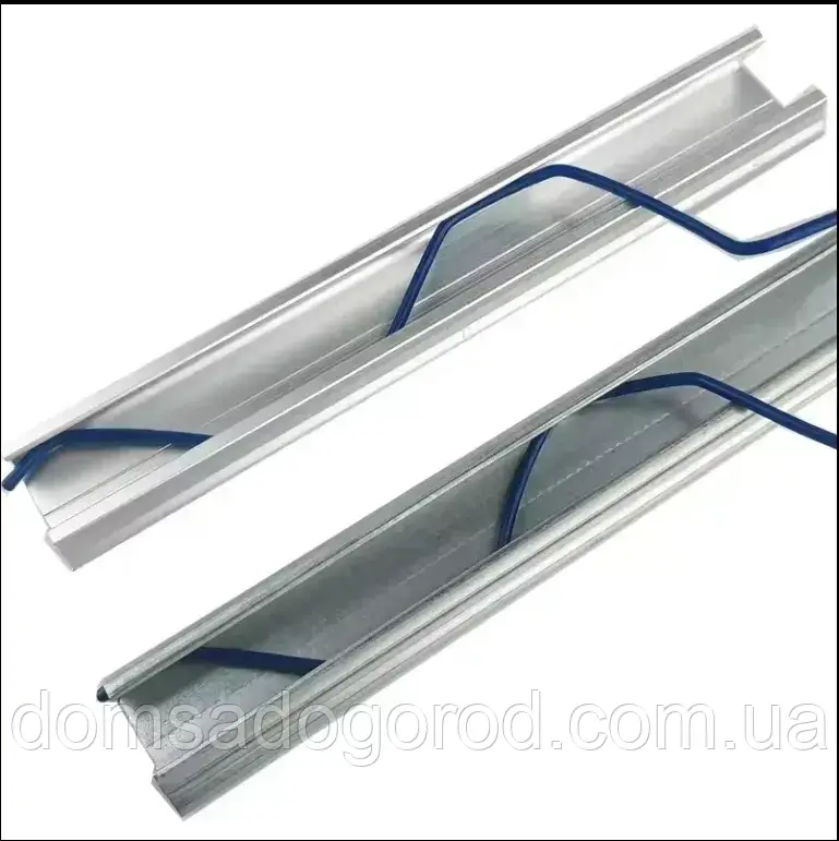 Профіль Зиг-заг для тепличної плівки комплекті з пружиною 0,7 мм довжина 3 м.