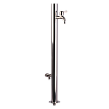 Садова колонка кругла 50 мм Light 2 крани Rivnyna