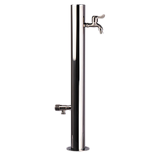 Садова колонка кругла 76 мм Light 2 крани Rivnyna