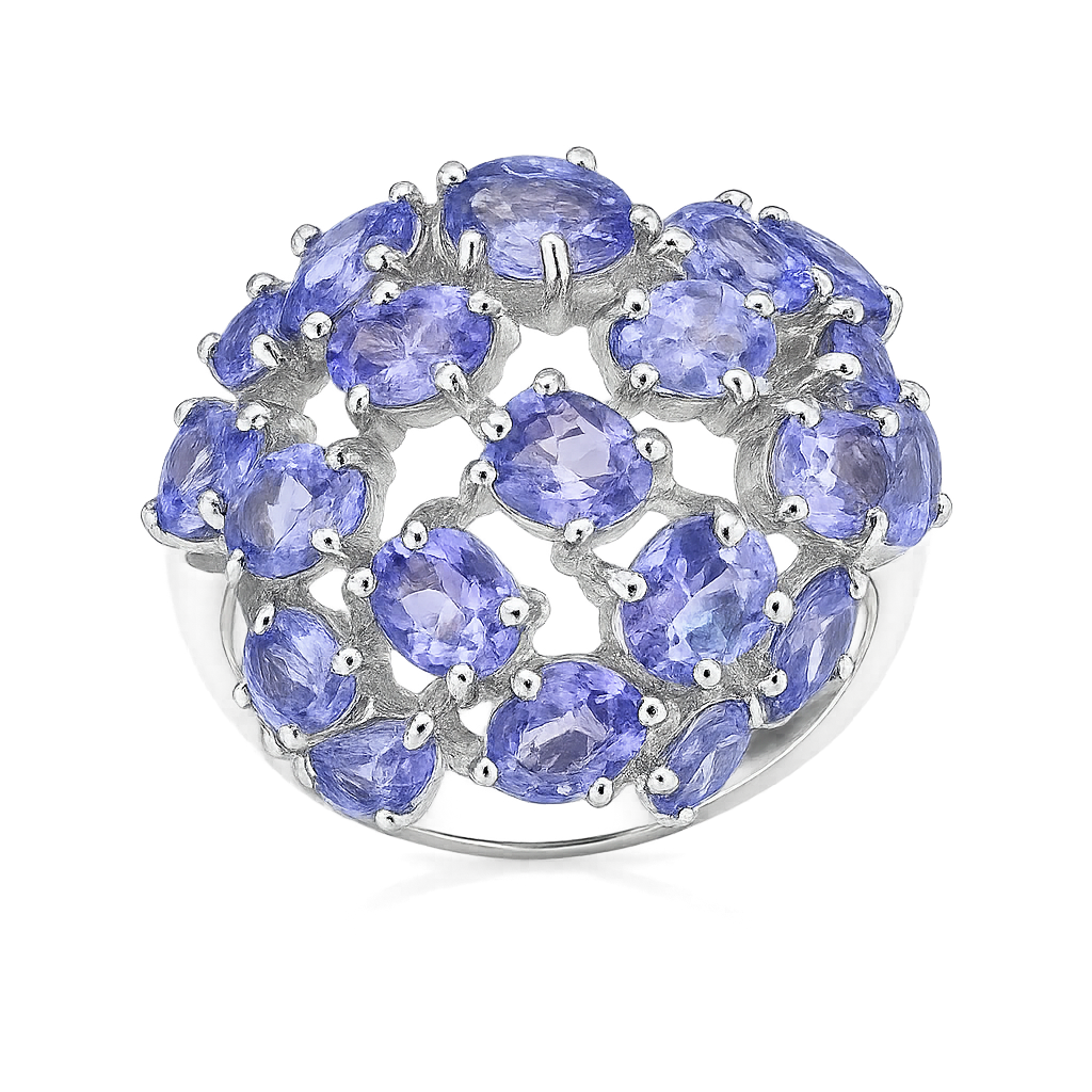 Танзаніт срібна каблучка, 2567КТ