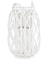 Дерев'яний ліхтар MAURITIUS 40 см білий