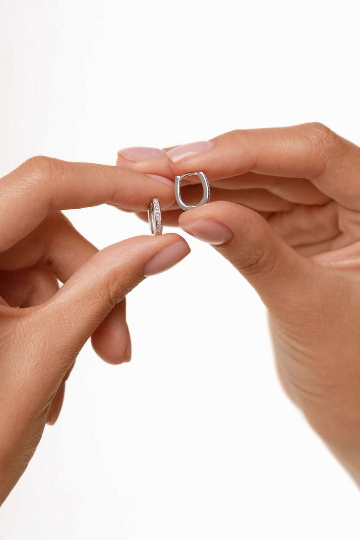 Срібні сережки міні, фото 1