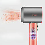 Фен з магнітними насадкам для волосся 3в1 VGR V-440 Стайлер для швидкого сушіння та укладання волосся 1400W, фото 8