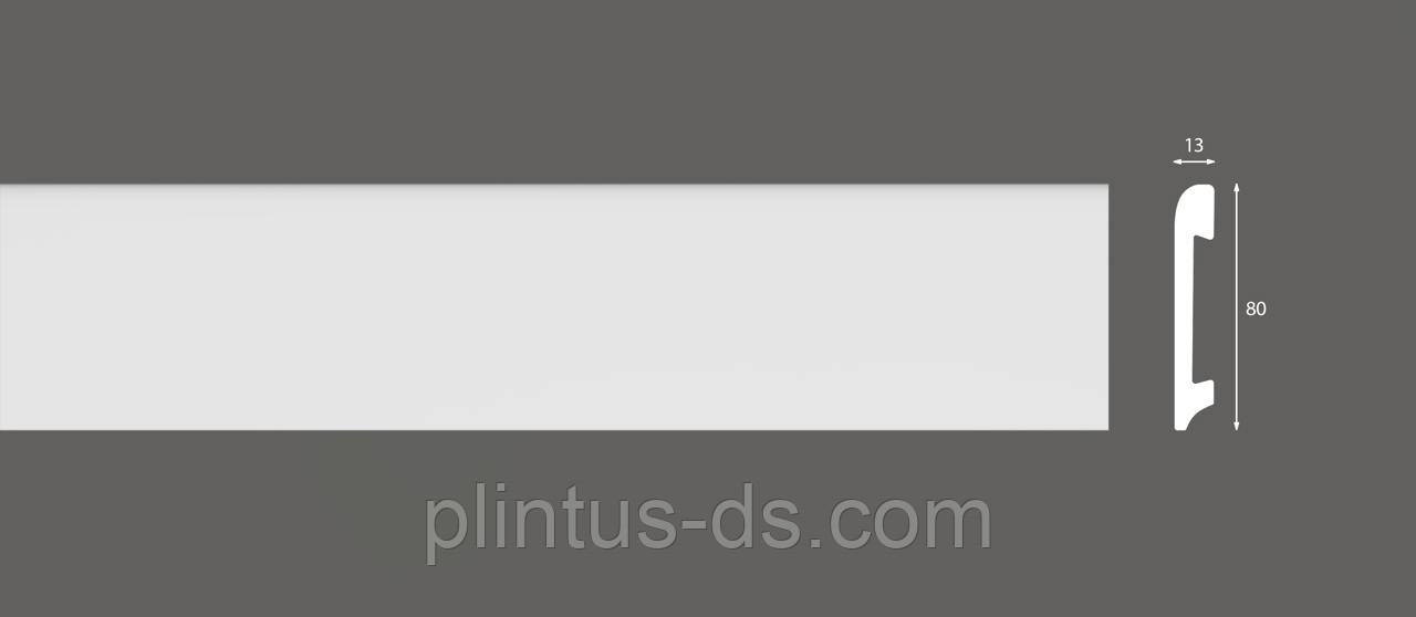 Дюрополімерний підлоговий плінтус BF-04, 80х13х2400