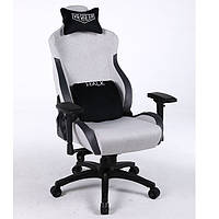 Крісло геймерське VR Racer Textile Halk сірий/чорний