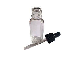 Флакон скляний з піпеткою (прозорий) 15мл NL8