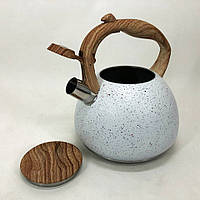 Гарний чайник для плити Unique UN-5306 2.7л, Кухонний чайник газовий, Чайник DV-660 зі сигналом