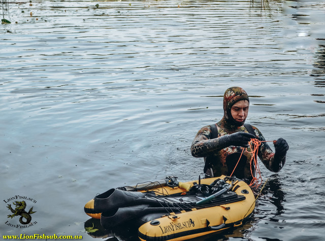 Буй Плот LionFish.sub для Подводной Охоты, Дайвинга Мини Лодка от известного бренда LionFish.sub