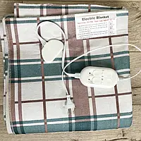 Байкове електричне простирадло electric blanket для підігріву ліжка із захистом від перегріву два режими Зігрівальне простирадло
