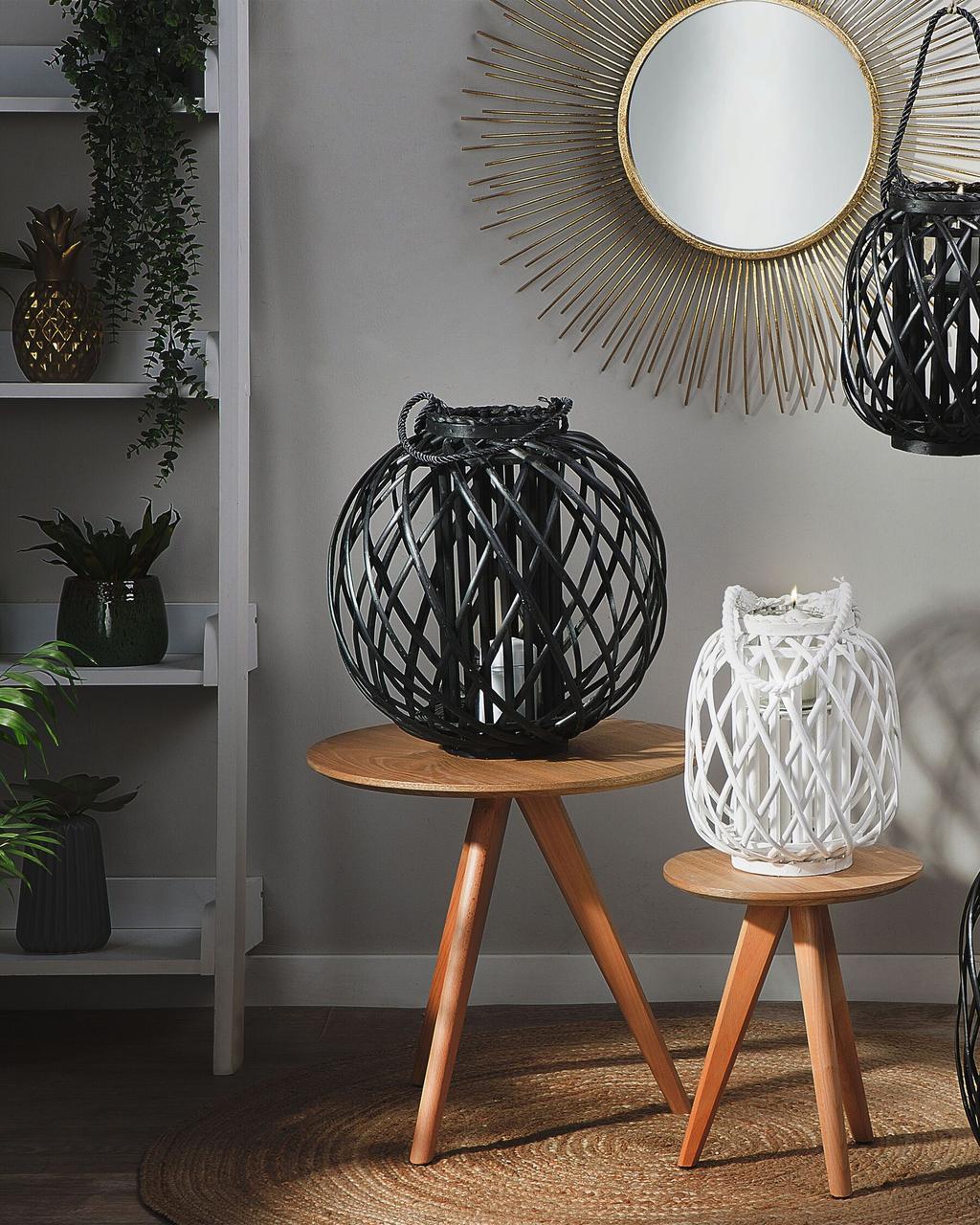 Ліхтар SAMOA дерев'яний 41 см чорний