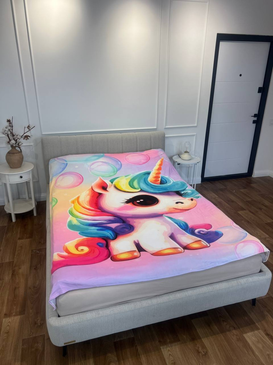 Плед 3D Казковий єдиноріг 2769_A 12901 160х200 см, фото 1