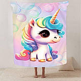 Плед 3D Казковий єдиноріг 2769_A 12901 160х200 см, фото 3