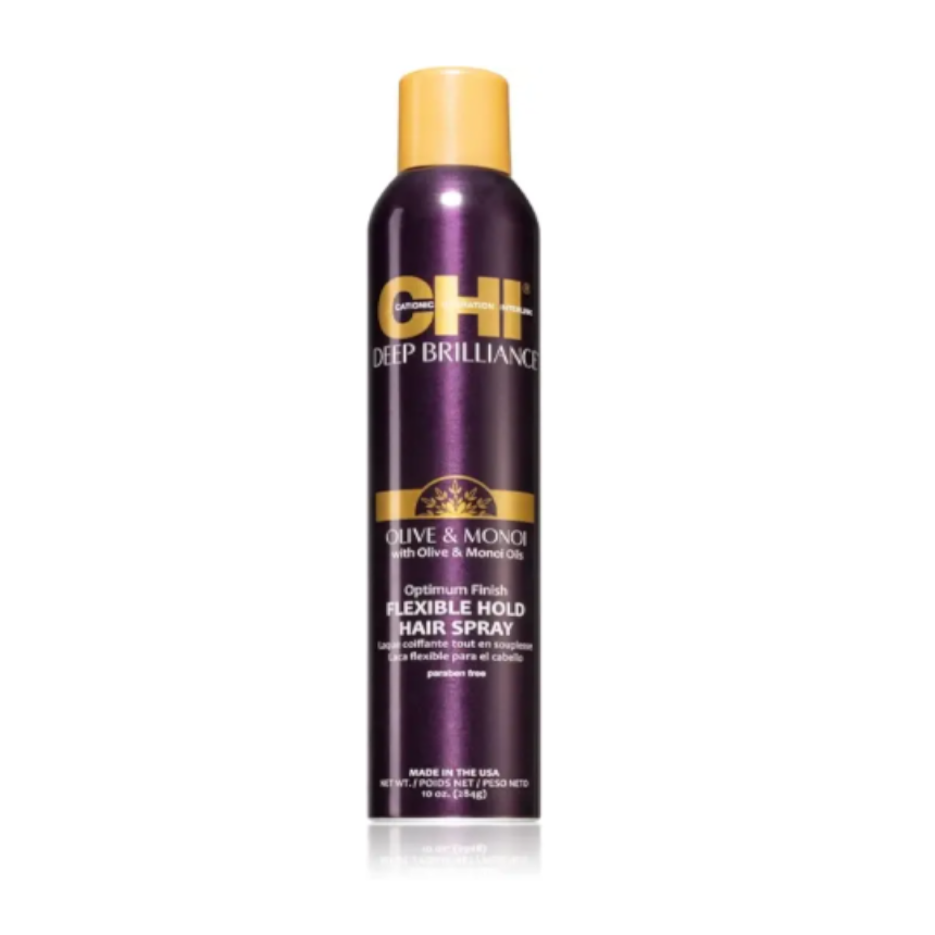 Лак для волосся з м'якою фіксацією CHI Deep Brilliance Olive & Monoi Op FlexHold, 284 г (CH-37)