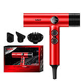 Фен з магнітними насадкам для волосся 3в1 VGR V-401 Стайлер для швидкого сушіння та укладання волосся, фото 9