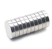 Магніти неодимові 12x3 мм N50 10074, 10 шт.