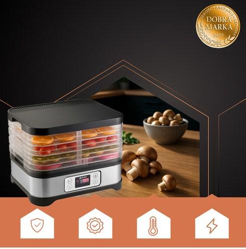 Сушарка для грибів, фруктів та овочів RUHHY 400 Вт 25929, фото 1