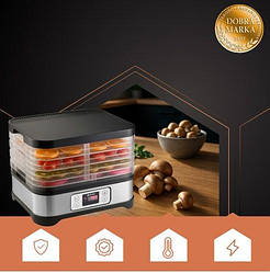 Сушарка для грибів, фруктів та овочів RUHHY 400 Вт 25929