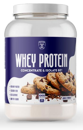 Протеїн Protein Whey Concentrate & Isolate 80%  1000 грам  Смак :печиво, фото 1