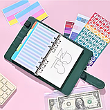 Блокнот-планер для грошей формат А6, планер бюджету та зберігання фінансів, органайзер для ведення обліку доходу, фото 4