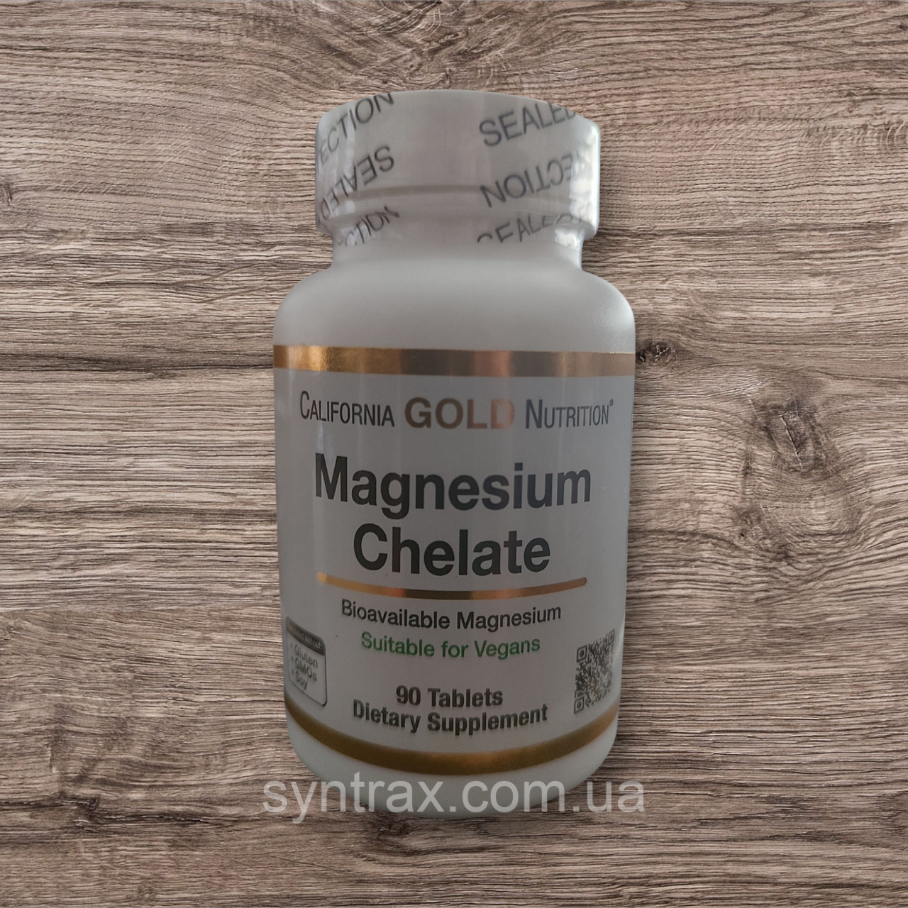 California Gold Nutrition Magnesium Chelate 90 tab , хелат магнію