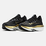 Кросівки чоловічі Найк Nike Air Zoom Alphafly Next 2 Black Gold White DN3555-001, фото 2