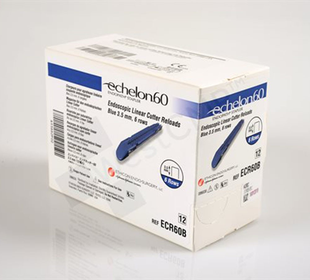 Касети зі скобами до Echelon 60 Endopath, сині 12шт/уп Ethicon ECR60B