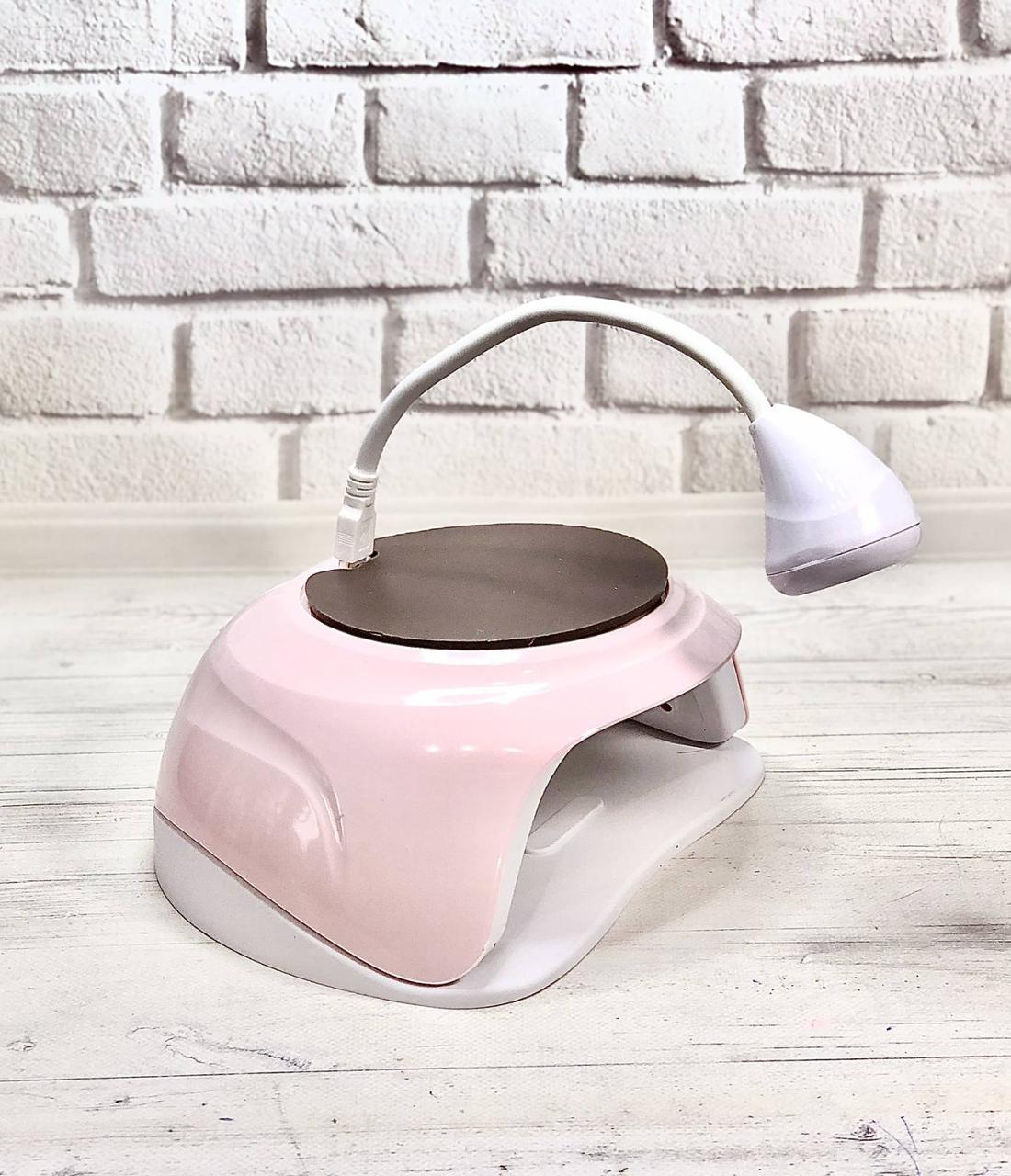 SUN YC-57C UV/Led Лампа сан 268вт з ліхтариком для фіксації тіпс, фото 1