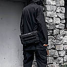 Чорна чоловіча сумка через плече SHERMAN месенджер для міста, фото 2