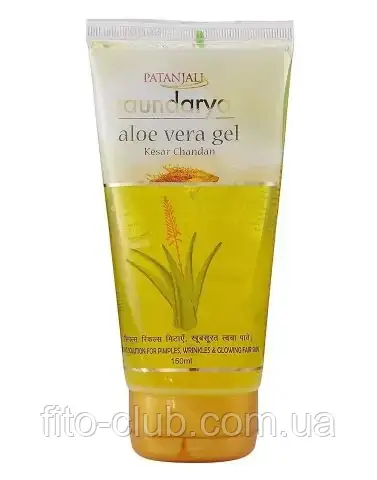 Patanjali Ayurved Гель Алоє Вера Саундарья з шафраном і сандалом 150 мл