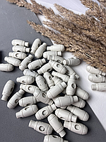 Фіксатор для шнура Білий із сіринкою