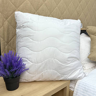 Подушка (70x70х20 см) для сну гіпоалергенна Decorator Quilt, колір білий (84-174)