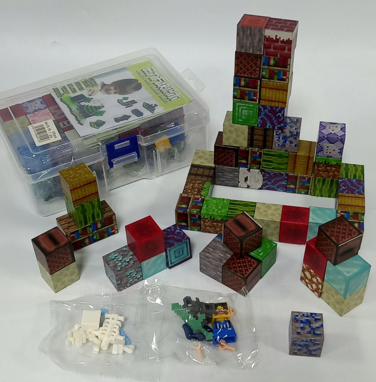 Магнітний конструктор,Магнітні кубики майнкрафт Onshine 'MINECRAFT', 56 кубиків (1кубик 2см), фото 1